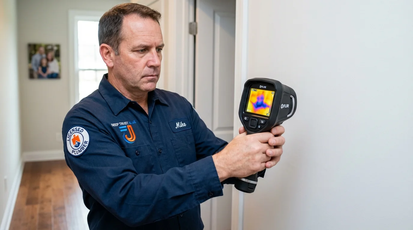 Thermal imaging leak detection by Johns Plumbing LLC in Watertown